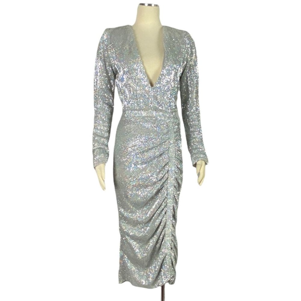 Lavish Alice silver sequin dress